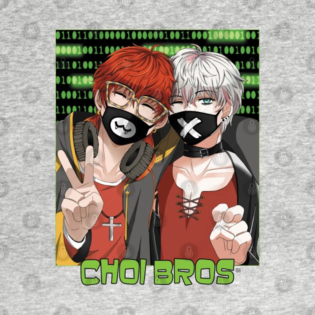 Mystic Messenger 707 and Unknown Choi Bros by DaphInteresting